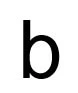 Screenshot of a large lowercase B in a sans-serif font