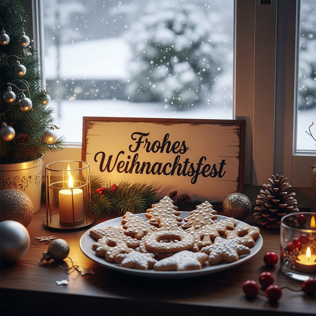Weihnachtsgruss-Plaetzchen