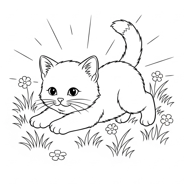 Frühlings-Ausmalbild für Kinder