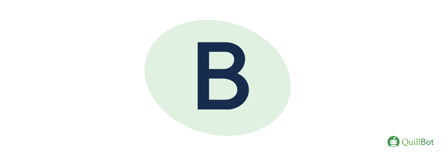 B majuscule