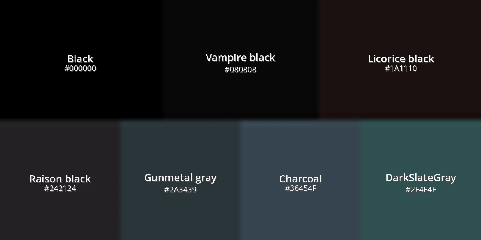 Black color code