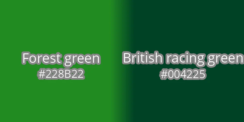 Dark forest green