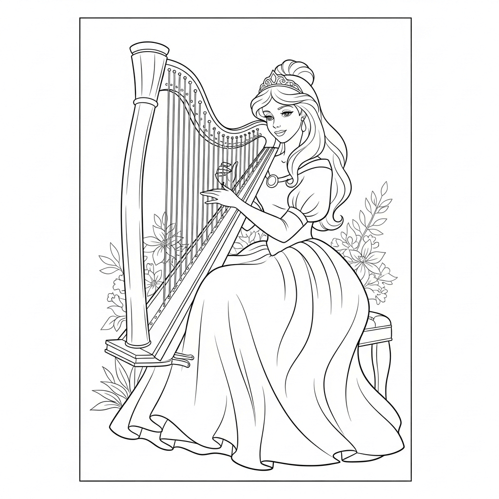 coloriage princesse