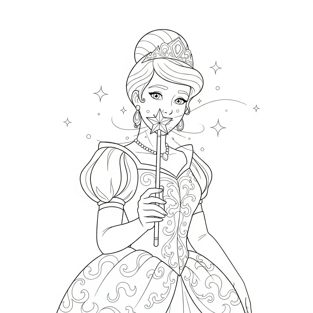 coloriage princesse