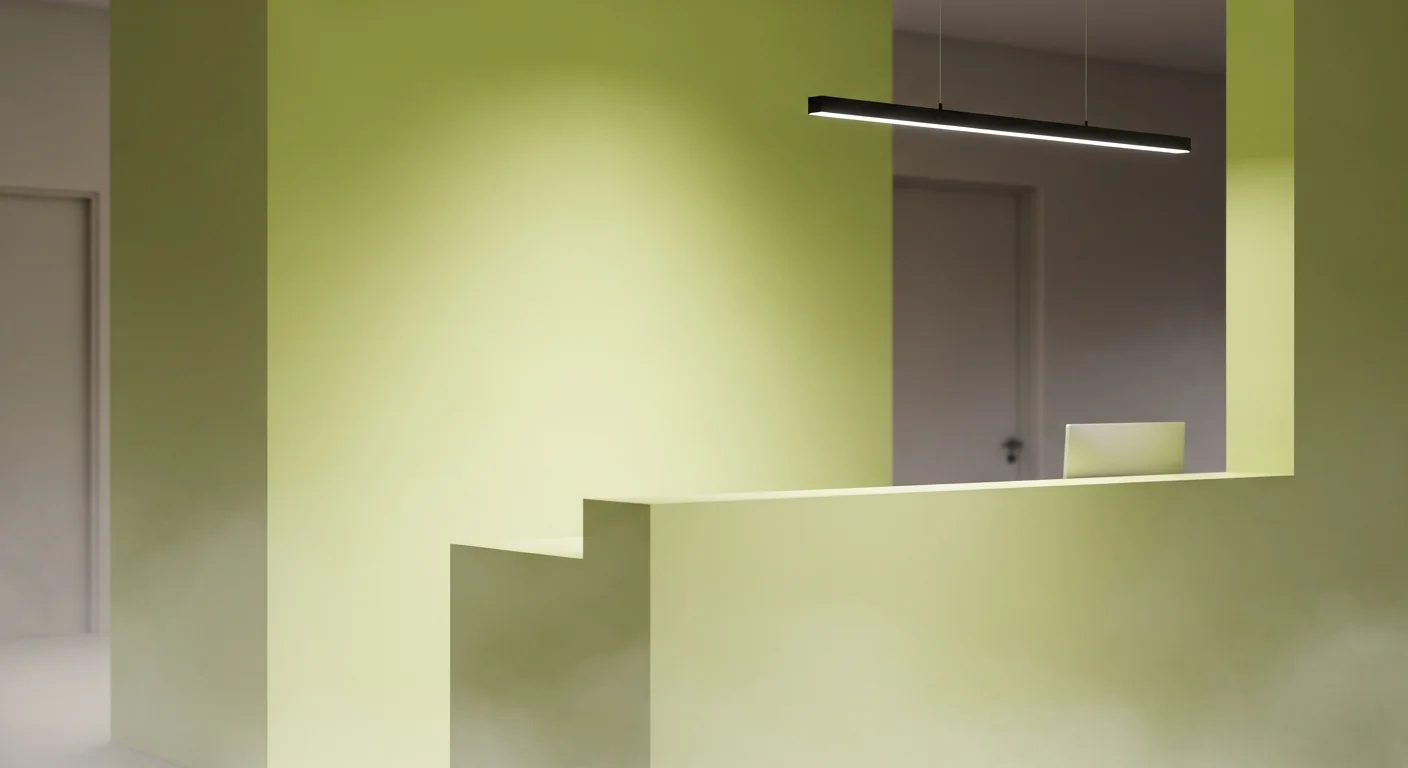 Pastel green interior