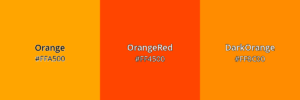 Orange hex code