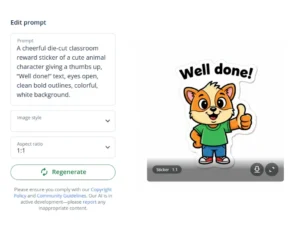 Quillbot Sticker Generator example 2
