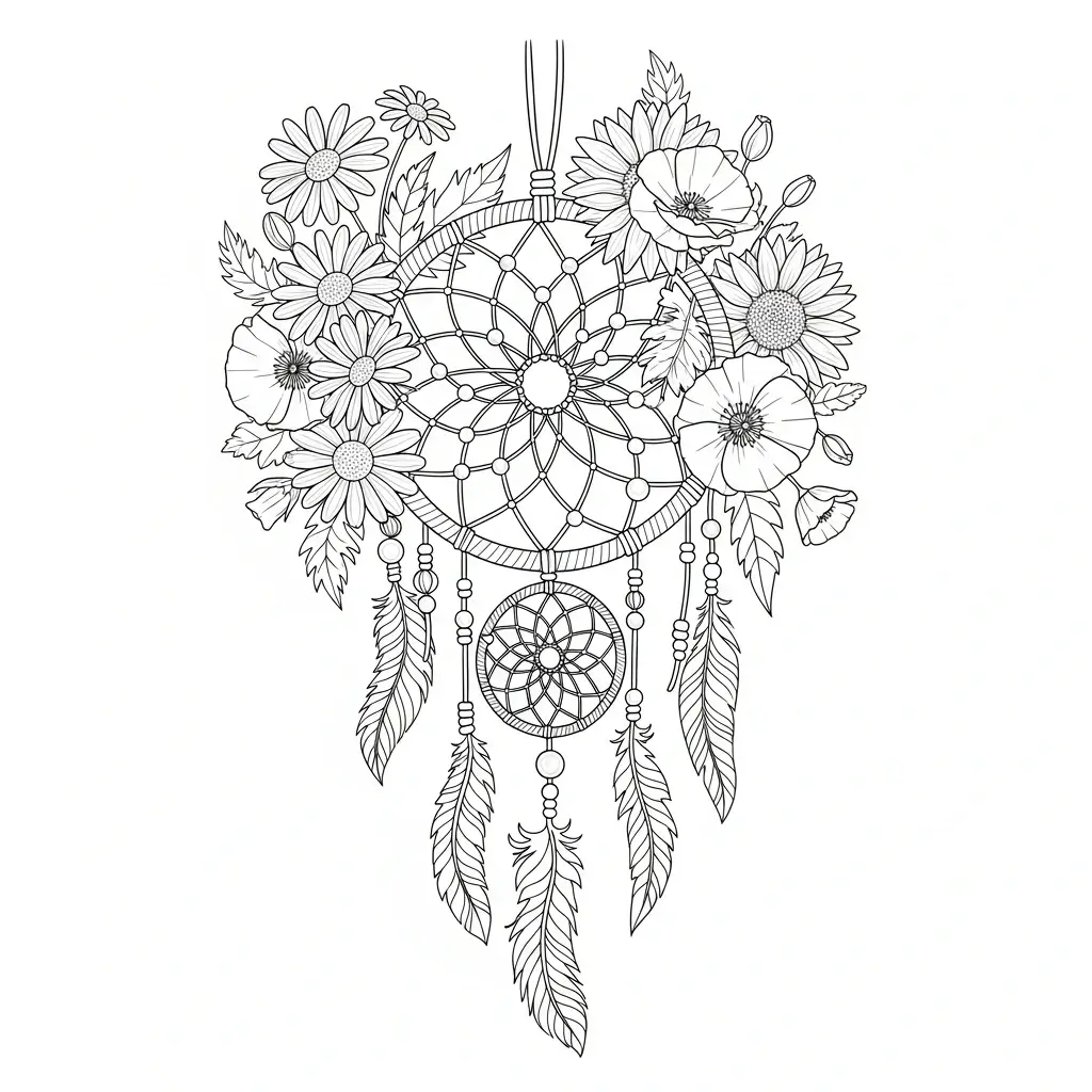 coloriage été attrape reves