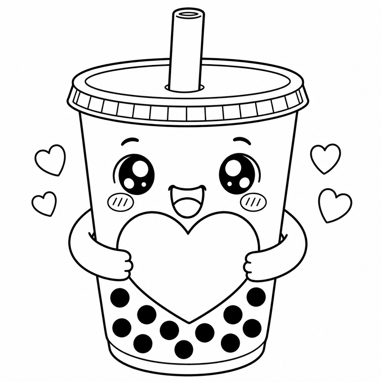 Bubble Tea mit Herz