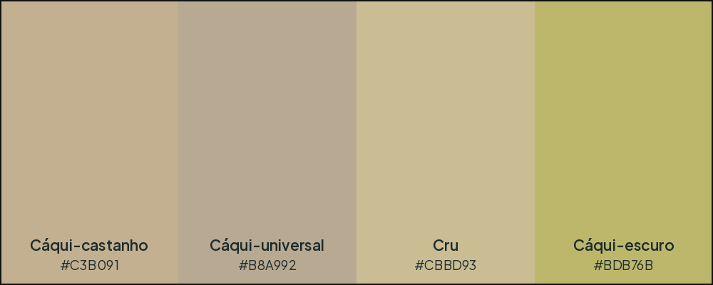 cor caqui escuro