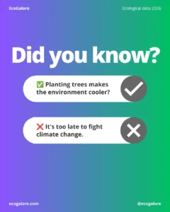 instagram post template posing a question to raise awareness for an ecological nonprofit