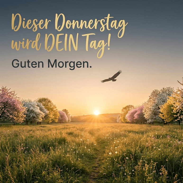 Sonnenaufgang über Feld